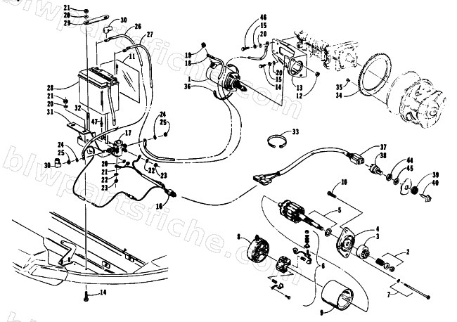 ELECTRIC START ASSEMBLY diagram