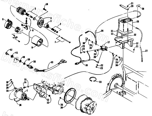 ELECTRIC START ASSEMBLY diagram