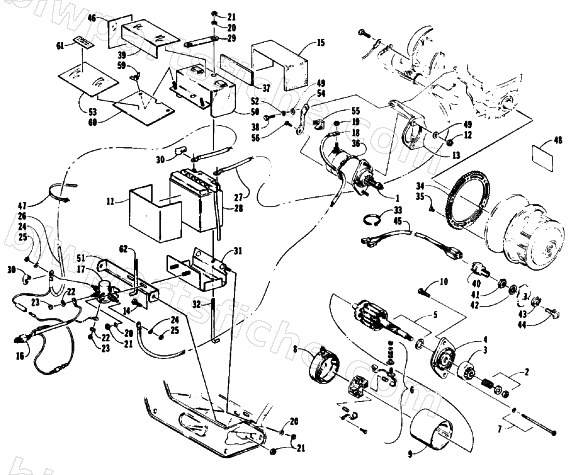 ELECTRIC START ASSEMBLY diagram