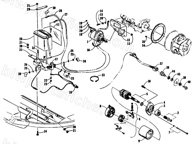 ELECTRIC START ASSEMBLY diagram