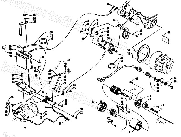 ELECTRIC START ASSEMBLY diagram