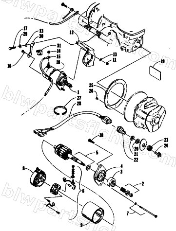 ELECTRIC START ASSEMBLY diagram