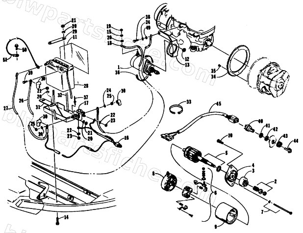 ELECTRIC START ASS'Y diagram