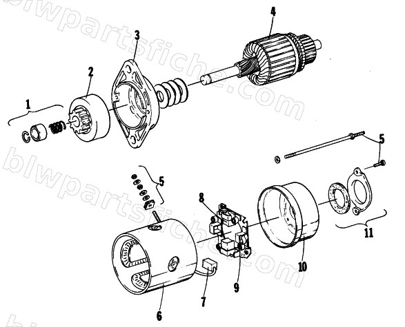ELECTRIC START MOTOR diagram