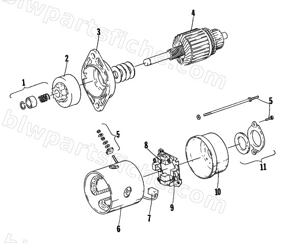 ELECTRIC START MOTOR diagram