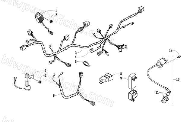 ELECTRICAL AND WIRING HARNESS ASSEMBLY diagram