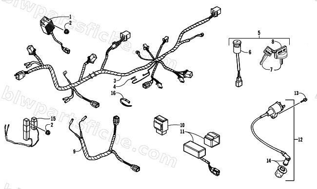 ELECTRICAL AND WIRING HARNESS ASSEMBLY diagram