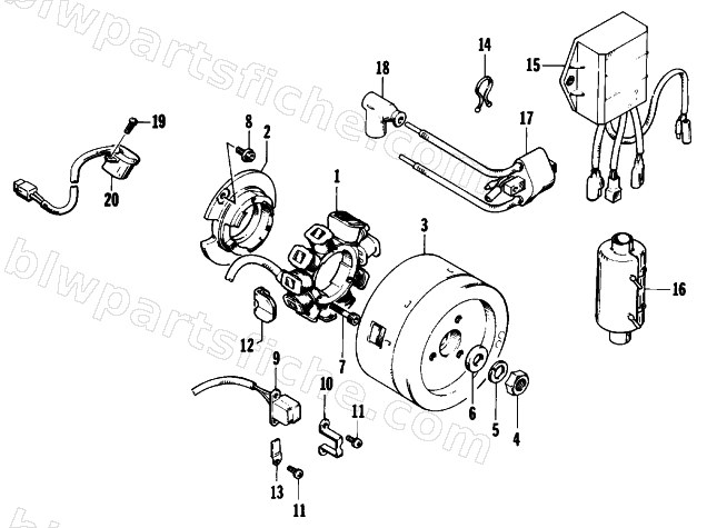 ELECTRICAL EQUIPMENT/MAGNETO diagram