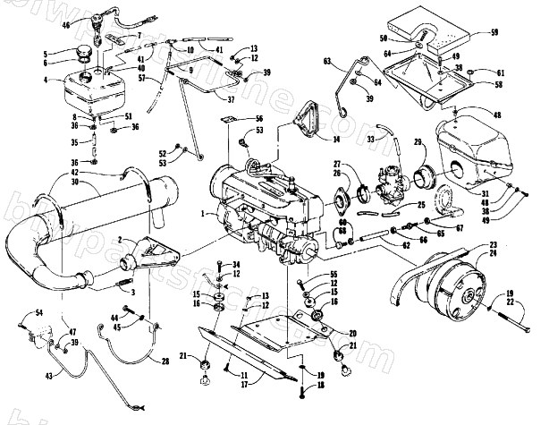ENGINE AND RELATED PARTS diagram