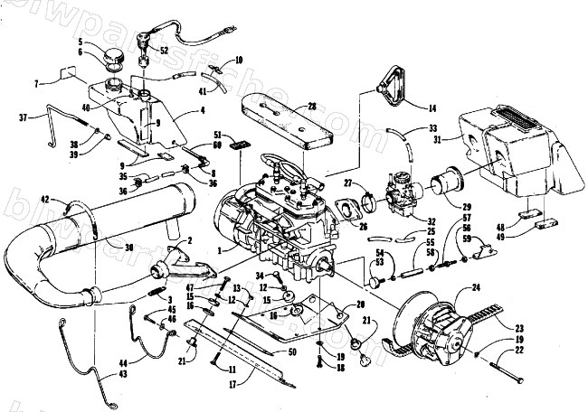 ENGINE AND RELATED PARTS diagram