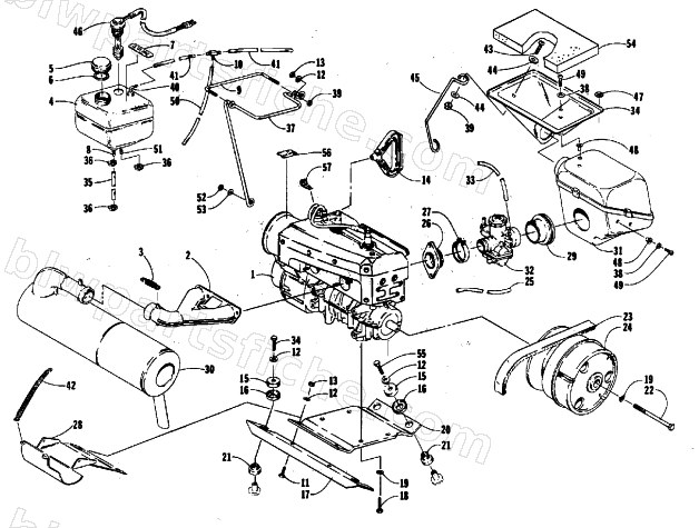 ENGINE AND RELATED PARTS diagram