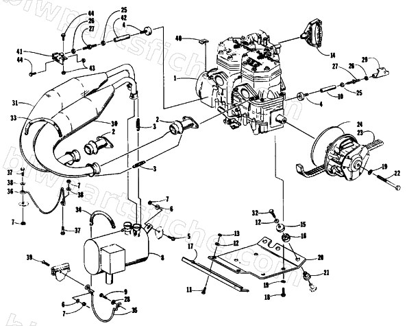 ENGINE AND RELATED PARTS diagram