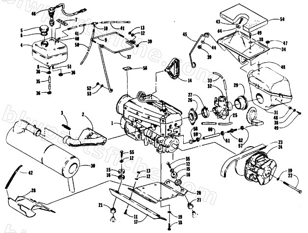 ENGINE AND RELATED PARTS diagram