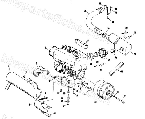 ENGINE AND RELATED PARTS diagram