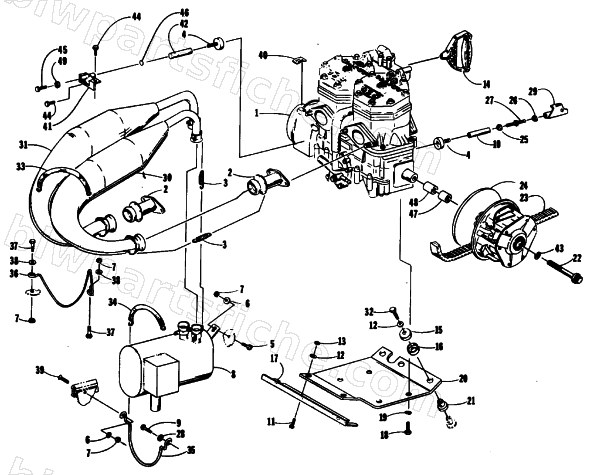 ENGINE AND RELATED PARTS diagram