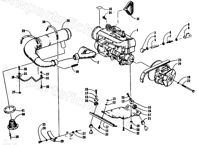 ENGINE AND RELATED PARTS diagram