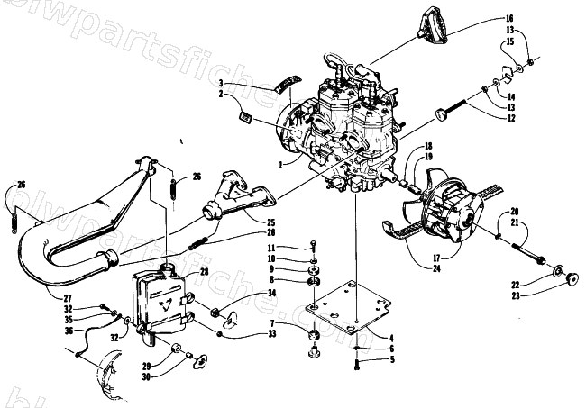 ENGINE AND RELATED PARTS diagram