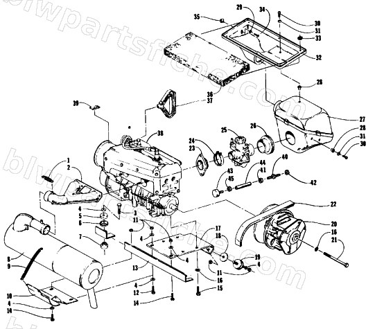 ENGINE AND RELATED PARTS diagram