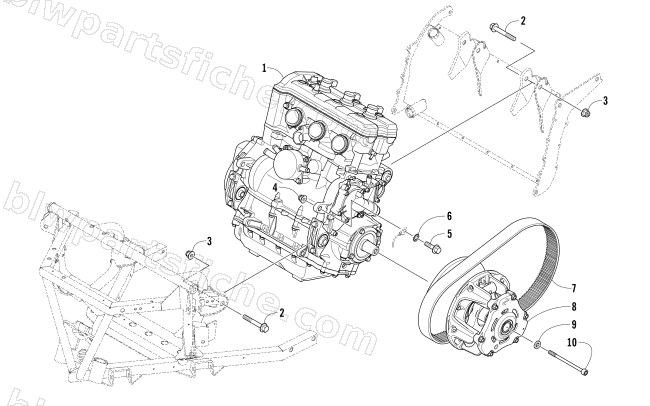 ENGINE AND RELATED PARTS diagram