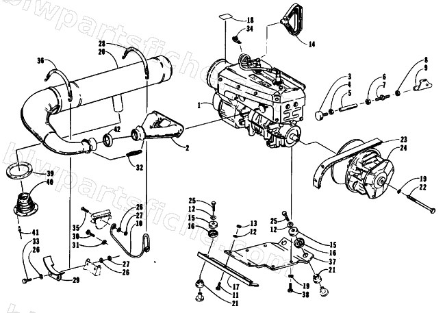 ENGINE AND RELATED PARTS diagram