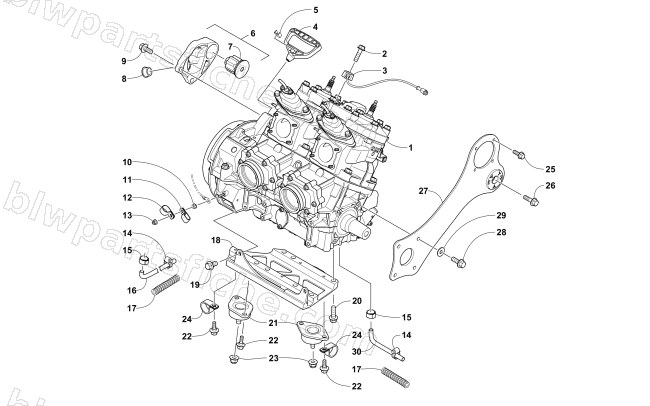 ENGINE AND RELATED PARTS diagram
