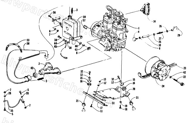ENGINE AND RELATED PARTS diagram