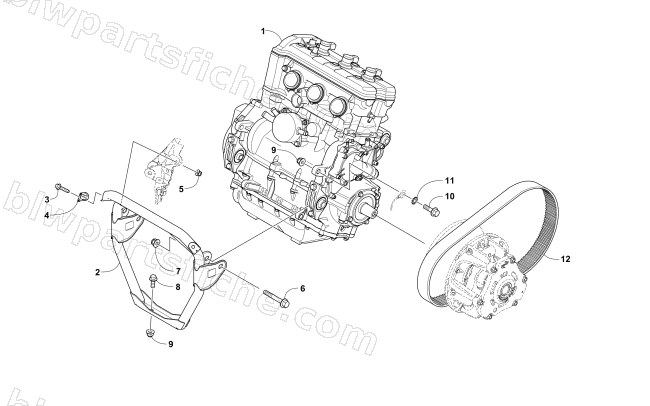 ENGINE AND RELATED PARTS diagram