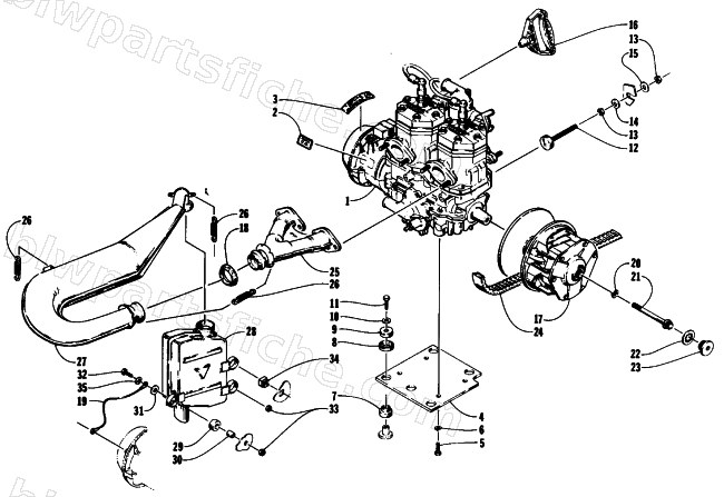 ENGINE AND RELATED PARTS diagram