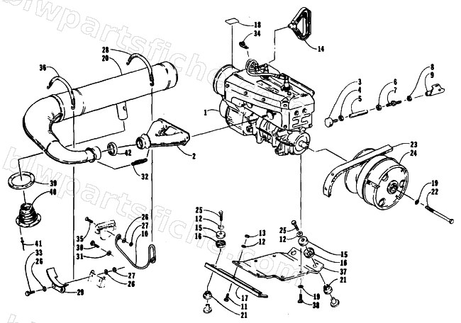 ENGINE AND RELATED PARTS diagram