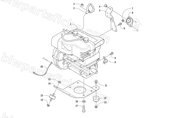 ENGINE AND RELATED PARTS diagram