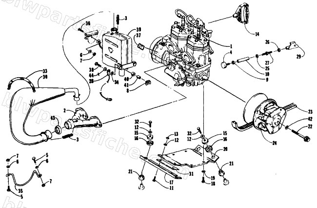 ENGINE AND RELATED PARTS diagram