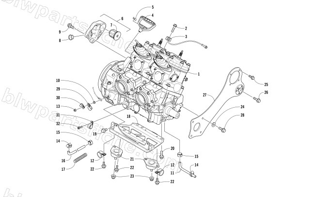 ENGINE AND RELATED PARTS diagram