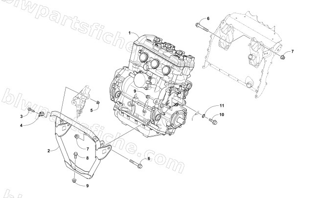 ENGINE AND RELATED PARTS diagram