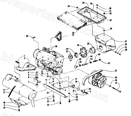 ENGINE AND RELATED PARTS diagram