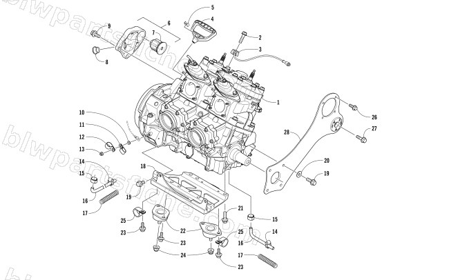 ENGINE AND RELATED PARTS diagram