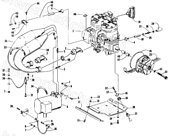 ENGINE AND RELATED PARTS diagram
