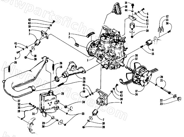 ENGINE AND RELATED PARTS diagram