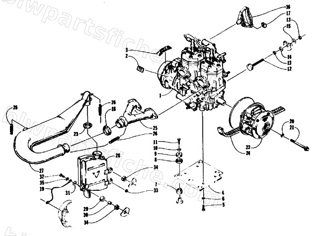 ENGINE AND RELATED PARTS diagram