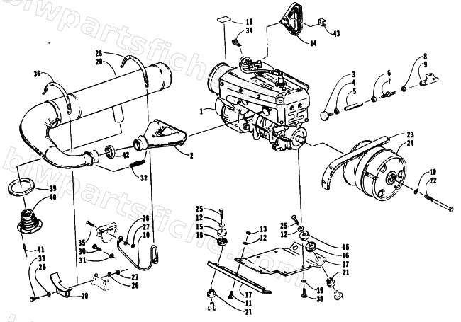 ENGINE AND RELATED PARTS diagram