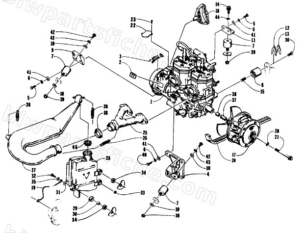 ENGINE AND RELATED PARTS diagram