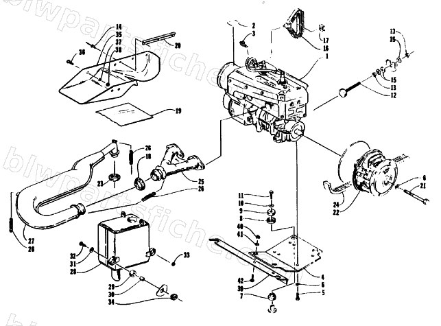 ENGINE AND RELATED PARTS diagram