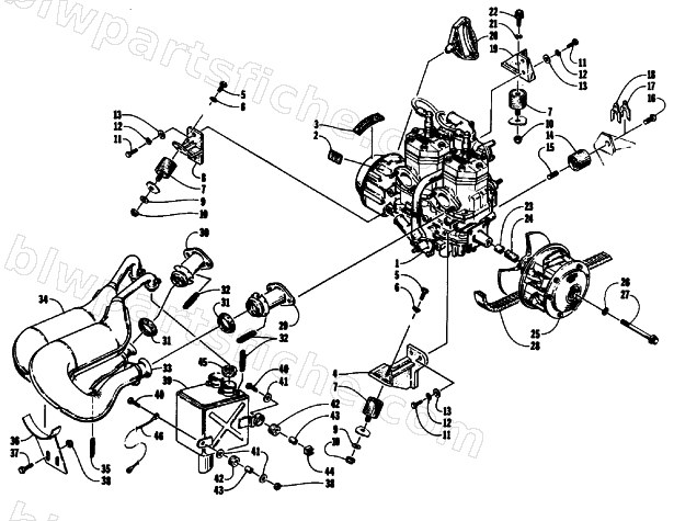 ENGINE AND RELATED PARTS diagram