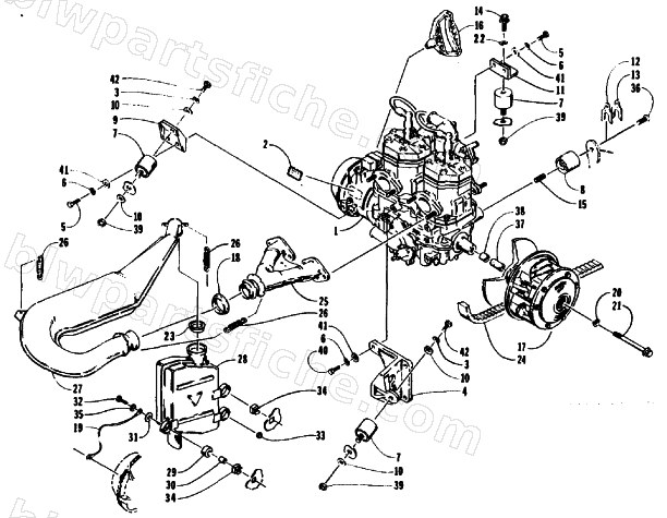 ENGINE AND RELATED PARTS diagram