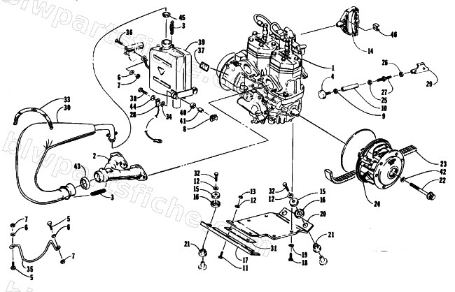 ENGINE AND RELATED PARTS diagram