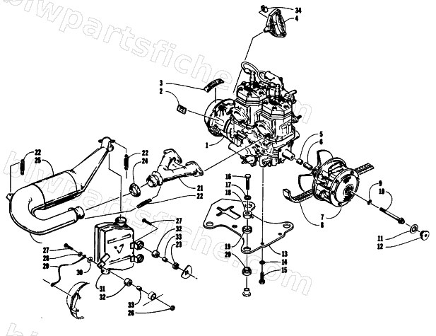 ENGINE AND RELATED PARTS diagram