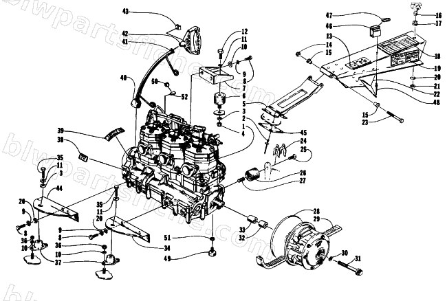 ENGINE AND RELATED PARTS diagram