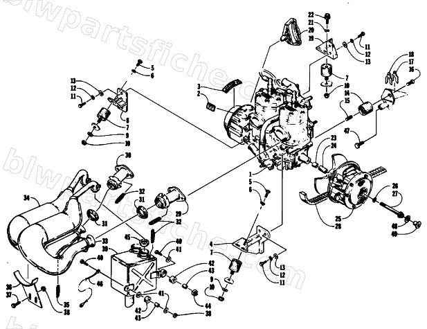 ENGINE AND RELATED PARTS diagram