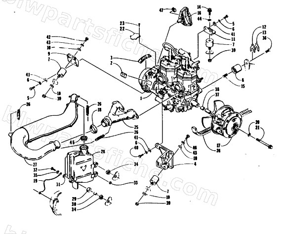 ENGINE AND RELATED PARTS diagram