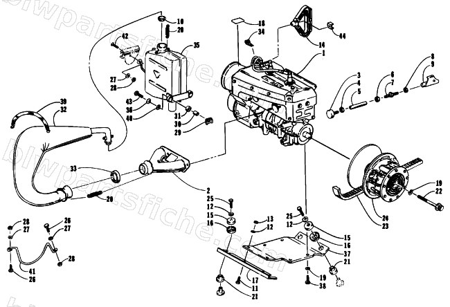 ENGINE AND RELATED PARTS diagram
