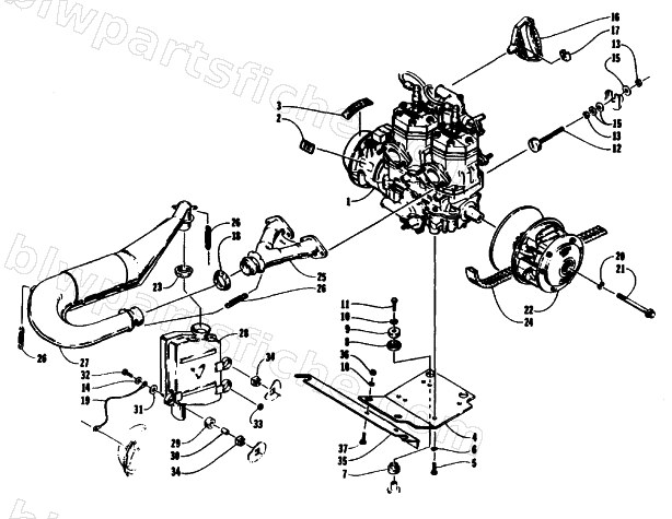 ENGINE AND RELATED PARTS diagram